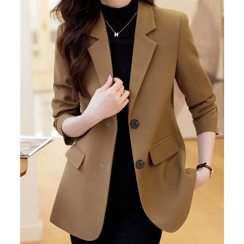 Stijlvolle blazer voor dames met lange mouwen – AURIVOX