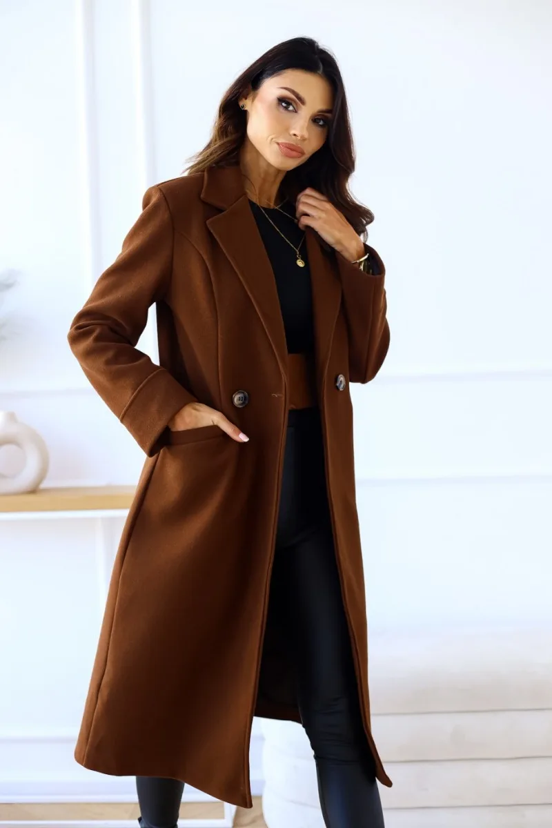 Verfijnde trenchcoat voor dames met reverskraag – AMARA