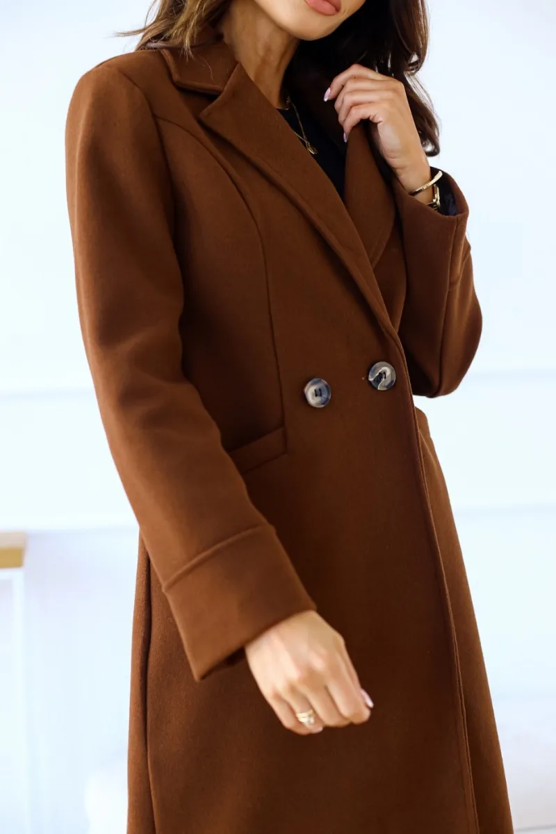 Verfijnde trenchcoat voor dames met reverskraag – AMARA