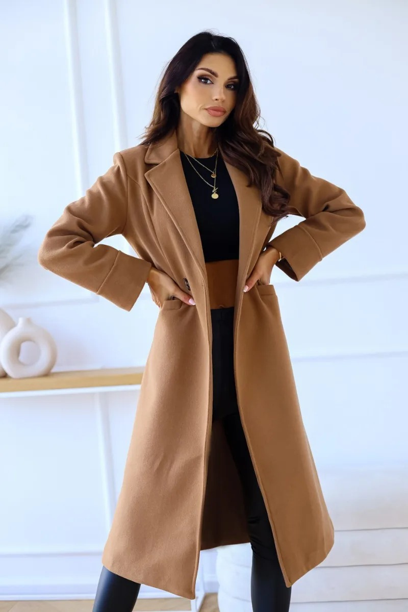Verfijnde trenchcoat voor dames met reverskraag – AMARA