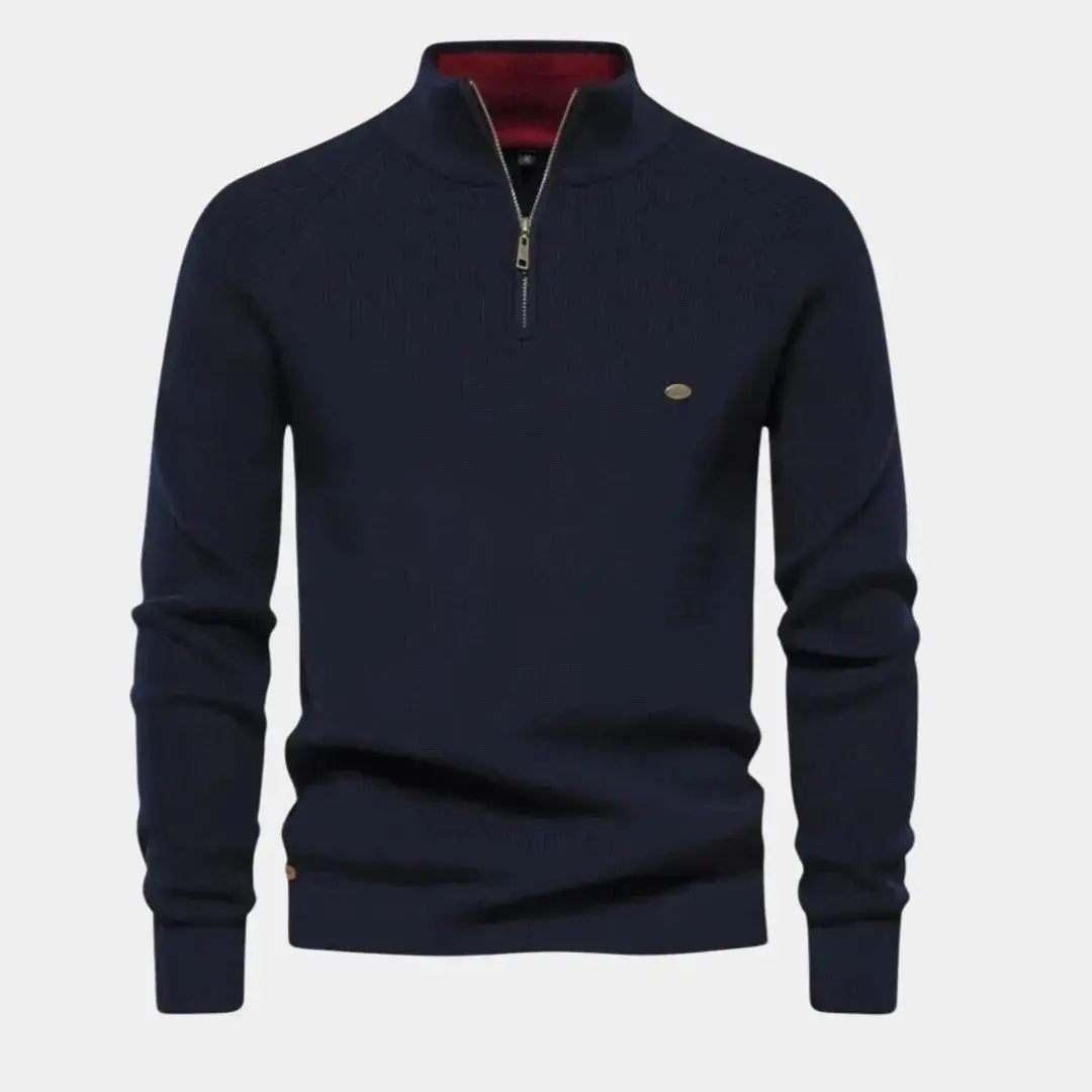 Herensweater met kwartrits en moderne stijl – LEVI