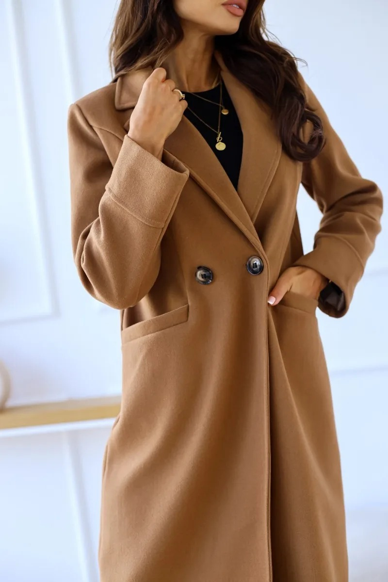 Verfijnde trenchcoat voor dames met reverskraag – AMARA