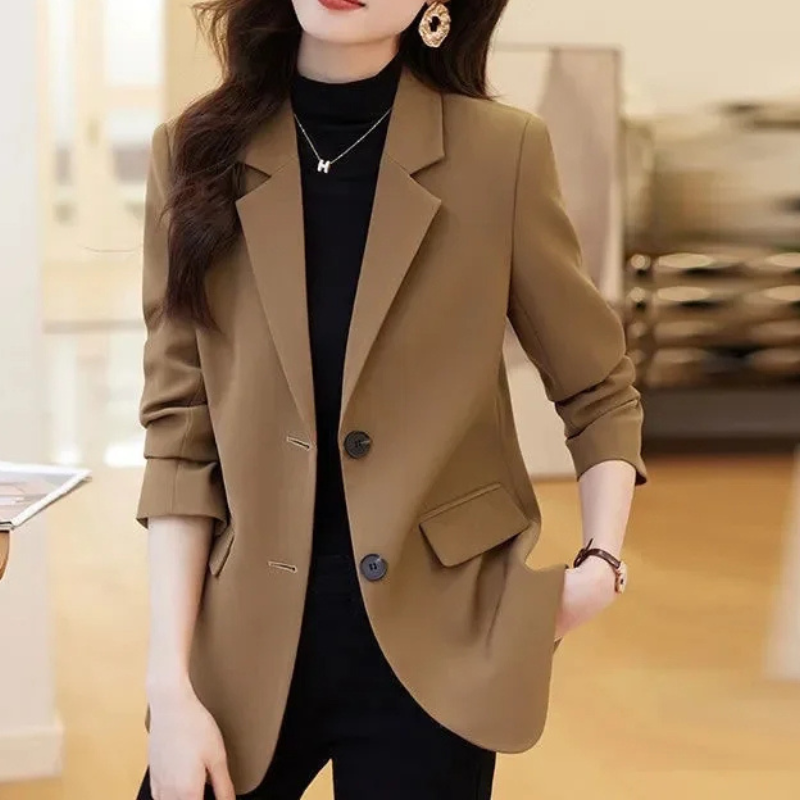 Stijlvolle blazer voor dames met lange mouwen – AURIVOX