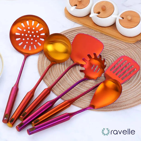 Stockholm - 7-delige kookgerei set van roestvrij staal