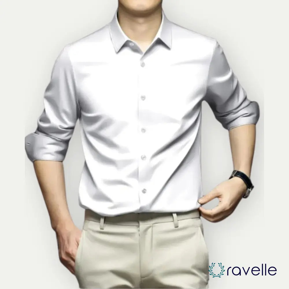 Kreukvrij en strijkvrij heren overhemd met moderne pasvorm – VALERO SMARTSHIRT