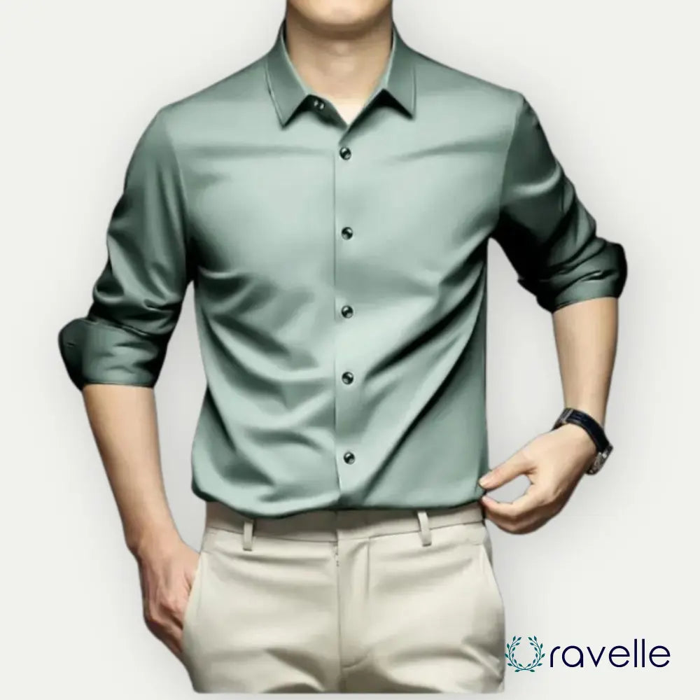 Kreukvrij en strijkvrij heren overhemd met moderne pasvorm – VALERO SMARTSHIRT