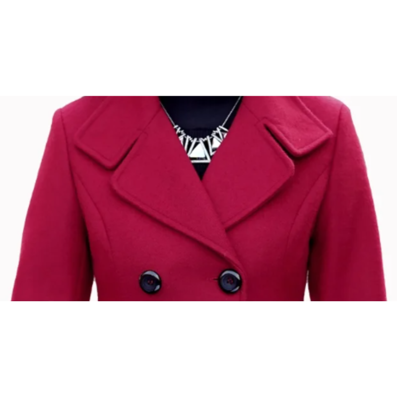 Chique trenchcoat met dubbele knoopsluiting voor dames – LUX