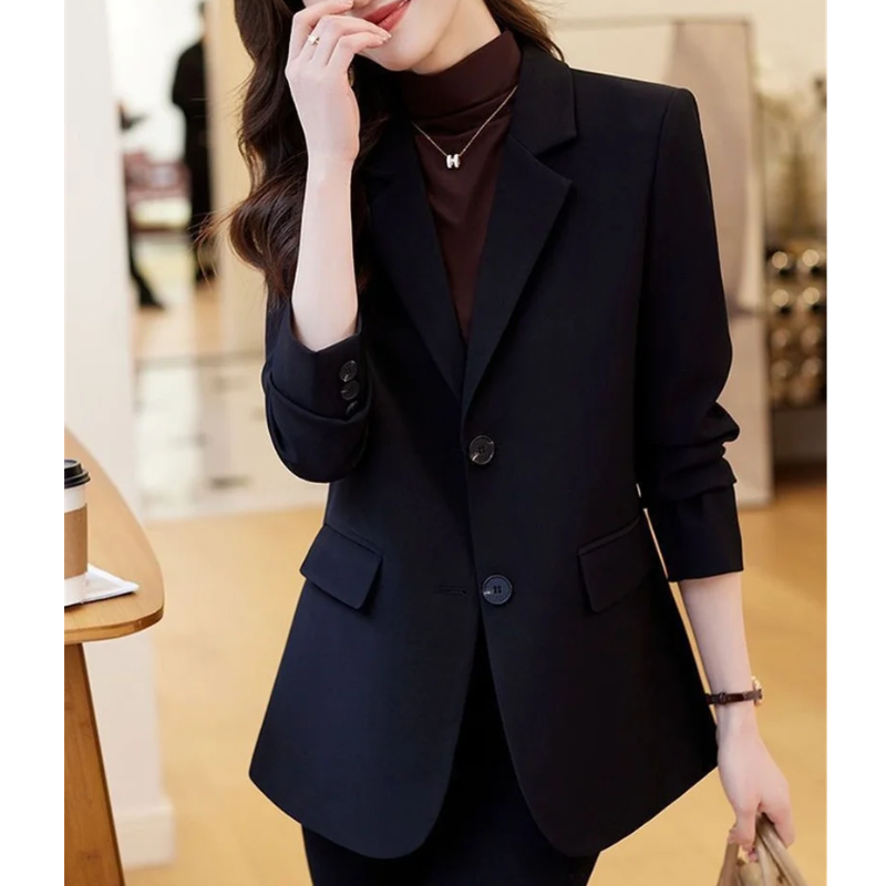 Stijlvolle blazer voor dames met lange mouwen – AURIVOX