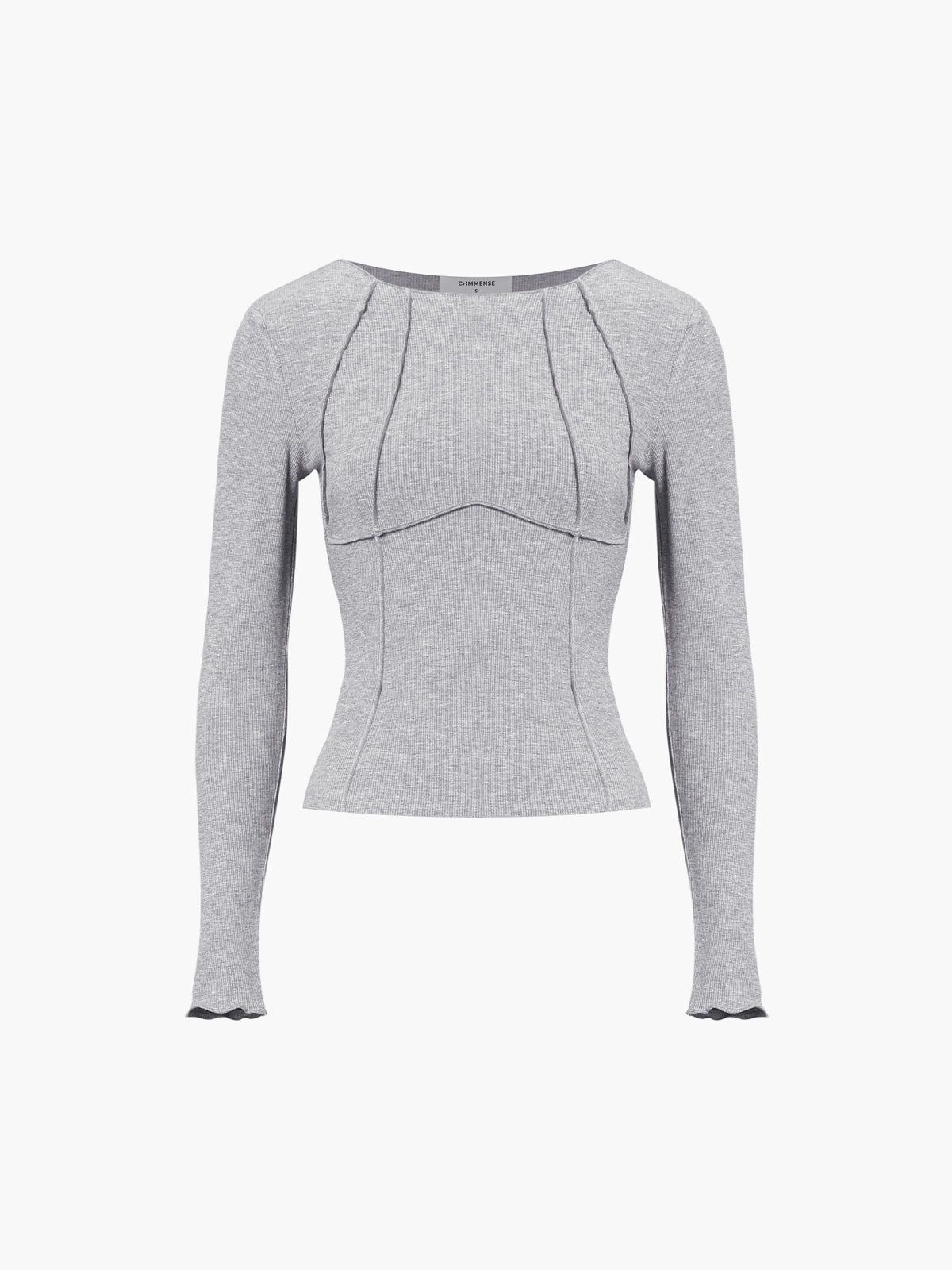 Nauwsluitende top met lange mouwen voor dames – LUCINA