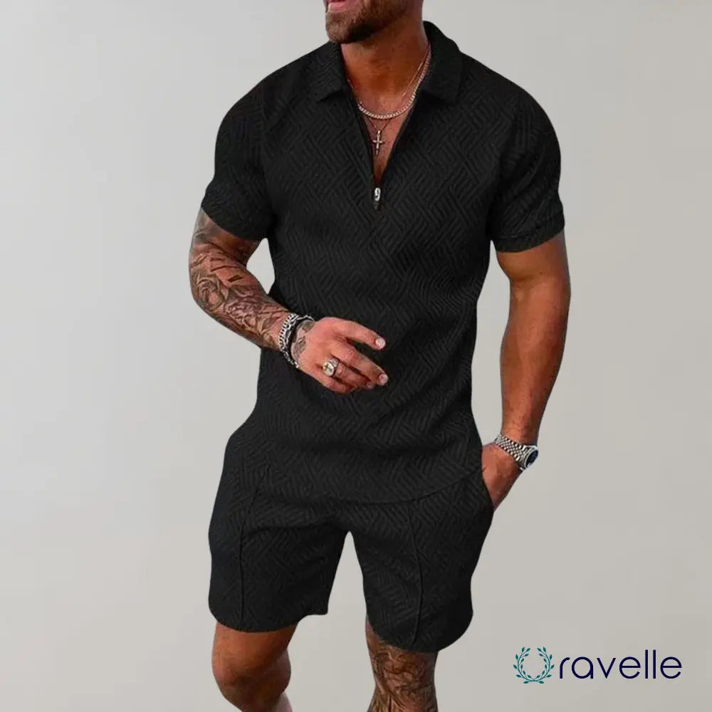 Tweedelige heren zomerset met stijlvolle pasvorm – NUVARO SUNSET