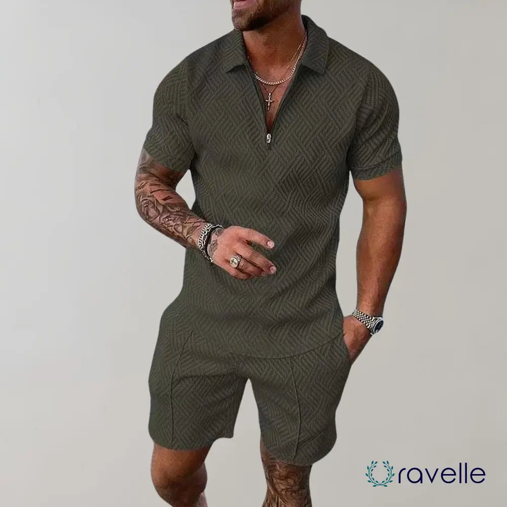 Tweedelige heren zomerset met stijlvolle pasvorm – NUVARO SUNSET