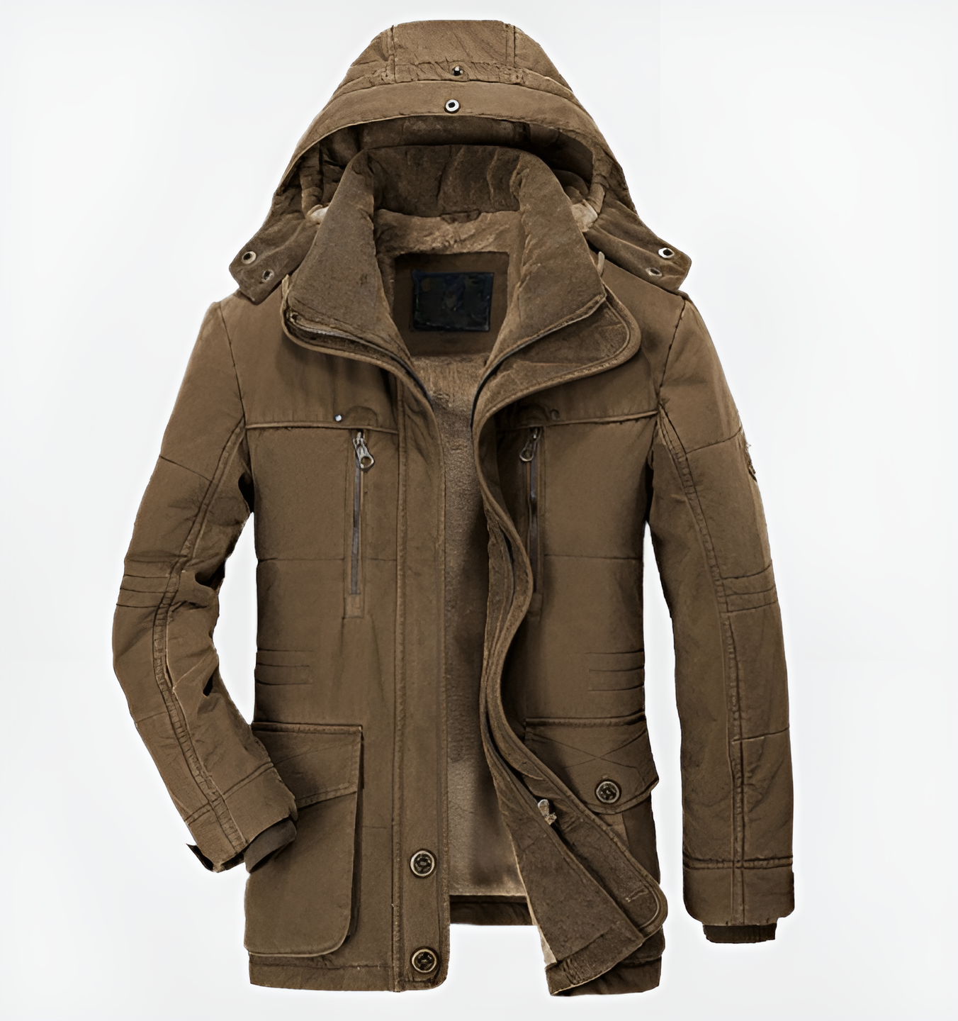 Warme Winterjas Met Capuchon En Zakken Voor Heren – FROSTEK