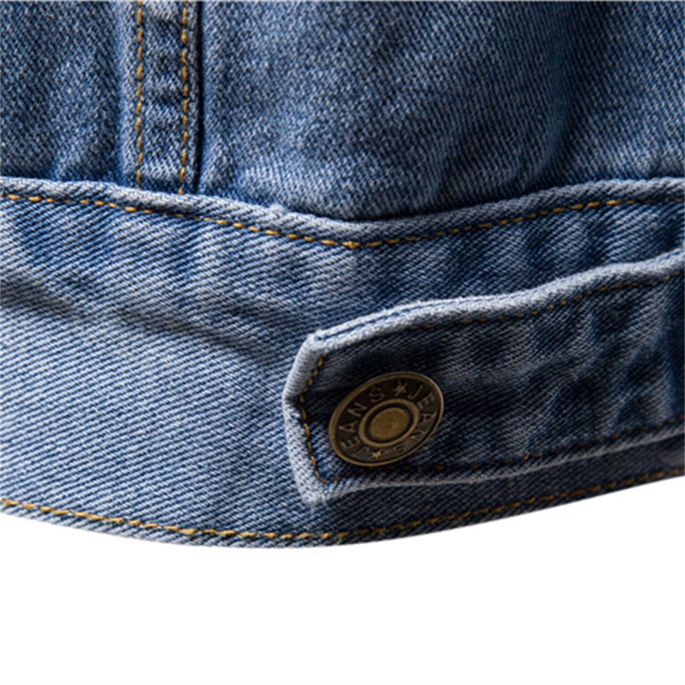 Klassiek denim jack voor heren met pasvorm en stijl – DENLX