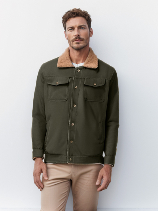 Riley jas met knopsluiting en kraag voor heren – RILEY
