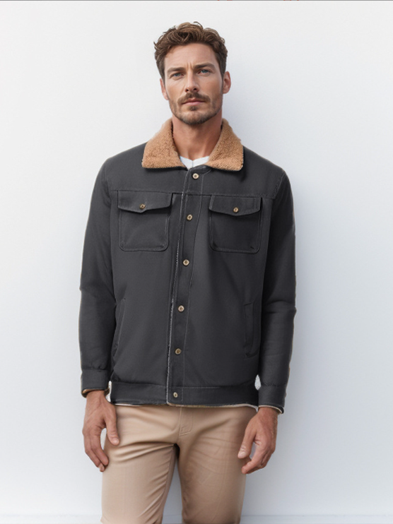 Riley jas met knopsluiting en kraag voor heren – RILEY
