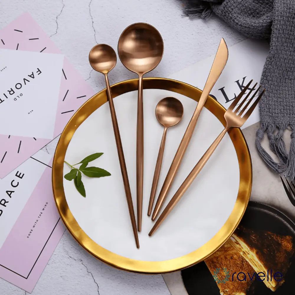 SPAIN - Luxe bestekset met een verfijnde afwerking, perfect voor stijlvolle diners