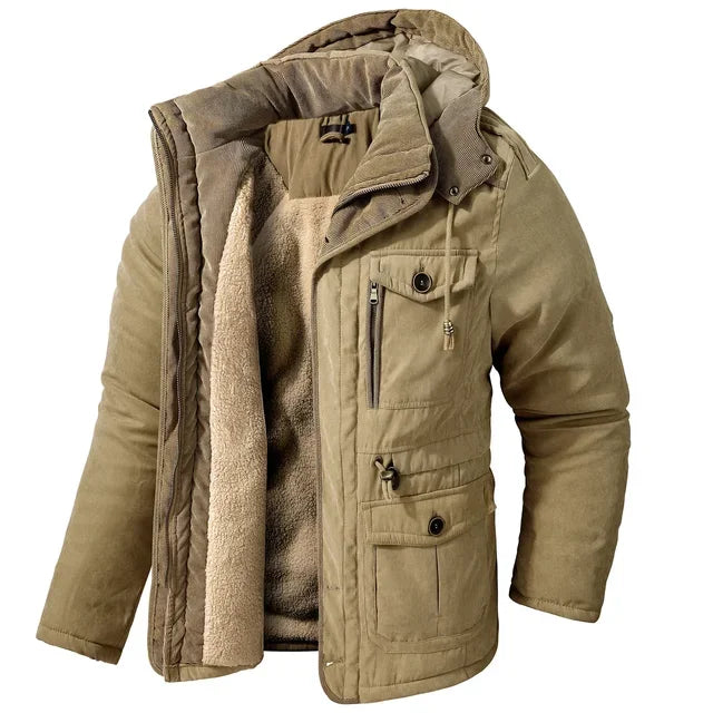 Dikke winterjas met capuchon voor maximale warmte - KARLO