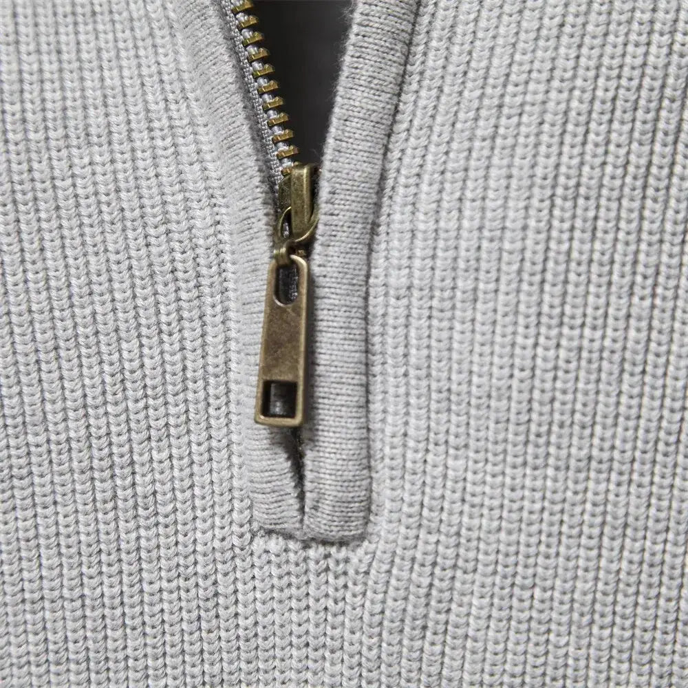 Herensweater met kwartrits en moderne stijl – LEVI
