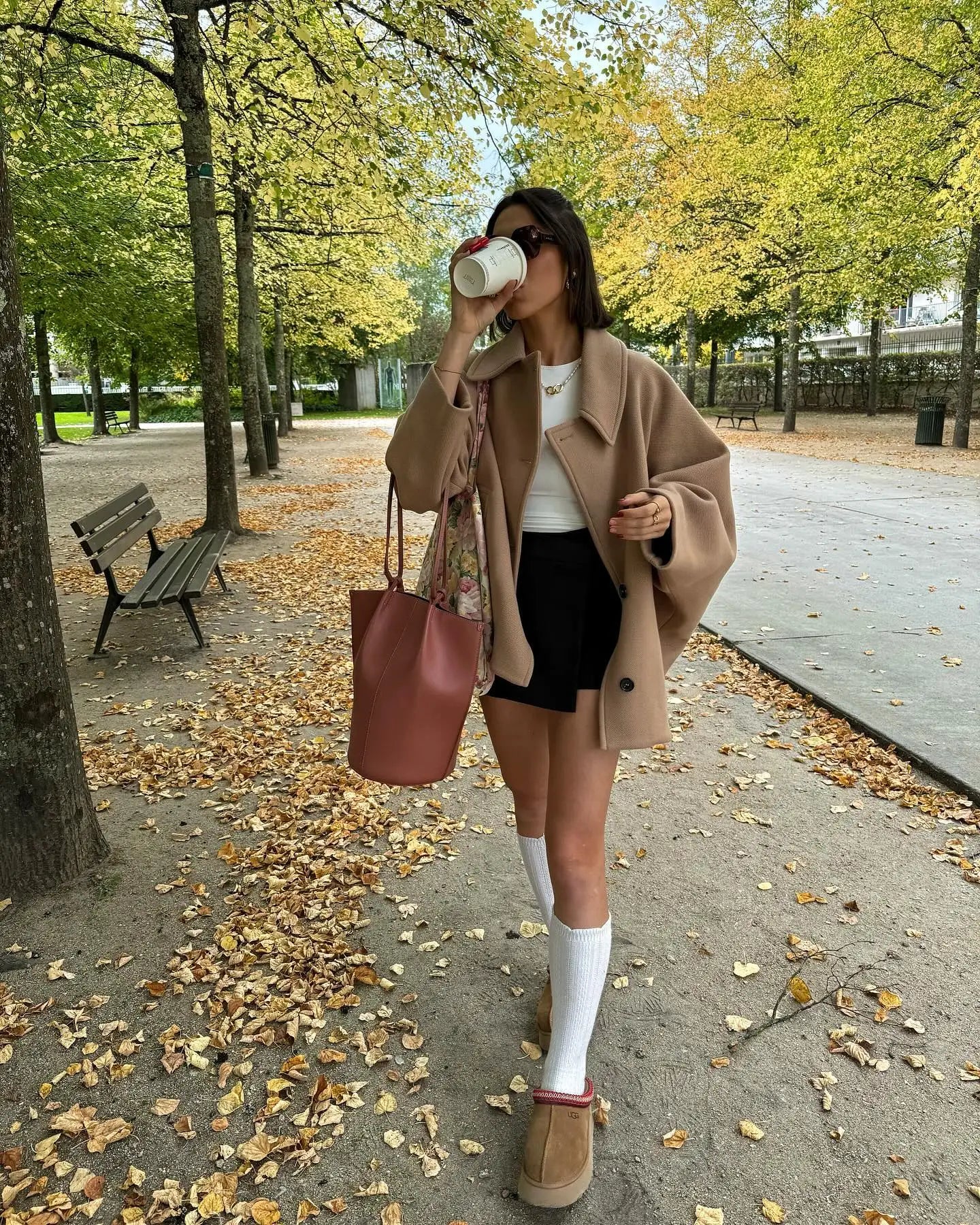 Oversized winterjas met grote knopen voor dames – FROSTINE
