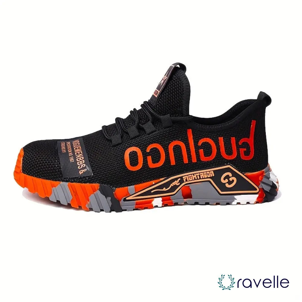 Fluorescerende veiligheidsschoenen met stalen neus – LUMOSAFE PROTECT