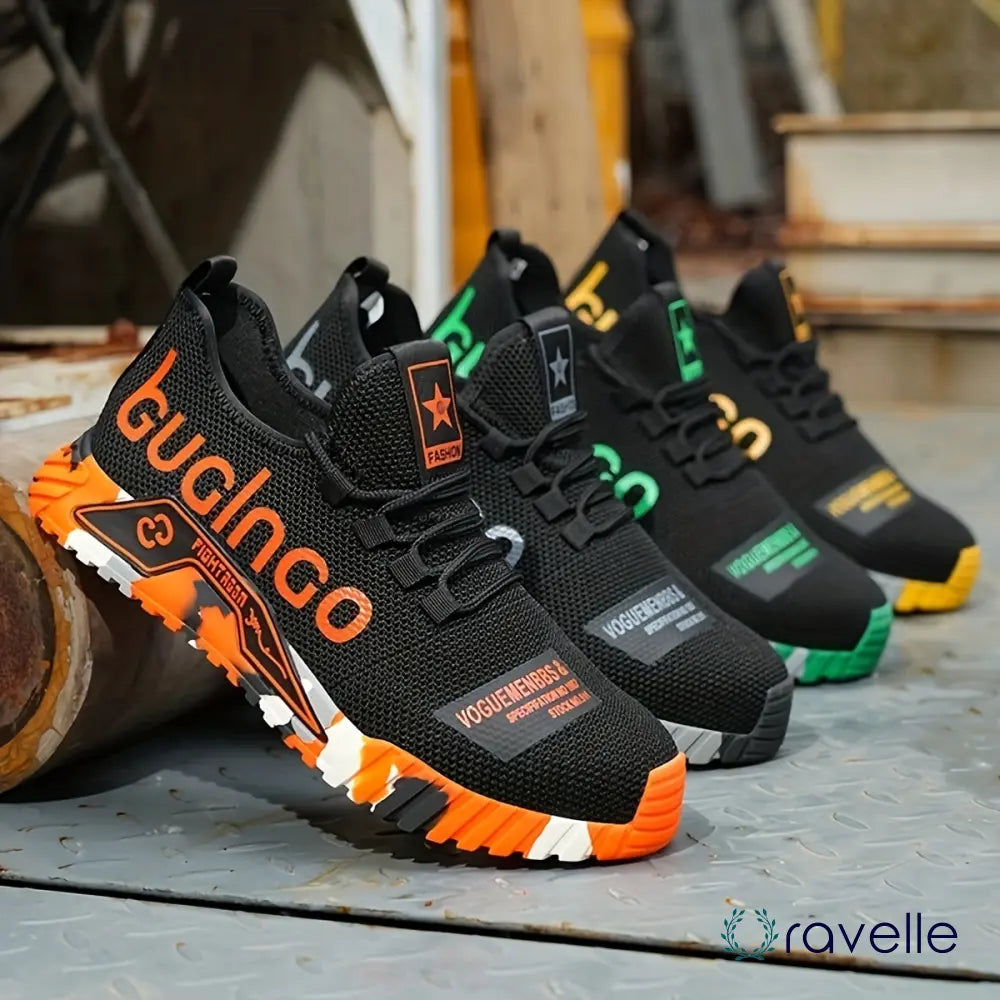Fluorescerende veiligheidsschoenen met stalen neus – LUMOSAFE PROTECT
