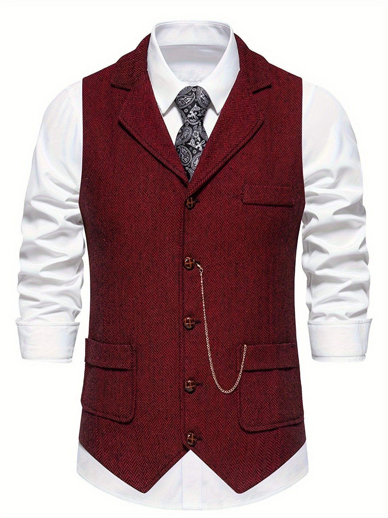 Klassiek Tweed Herenvest Voor Heren Uitstraling – HARRIS