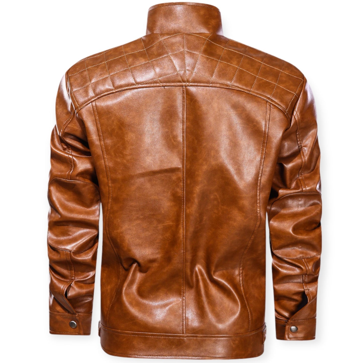 Leren jack met meerdere zakken voor een stoere look – NOVA