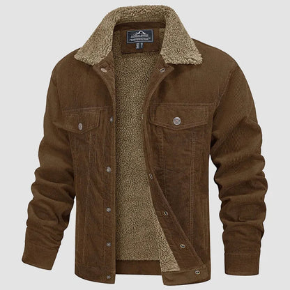 Moderne corduroy jas voor heren met slim pasvorm – NOVAWEAR