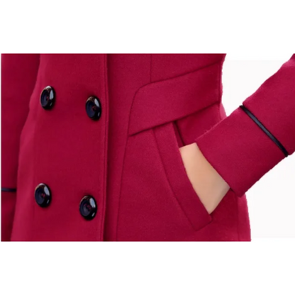 Chique trenchcoat met dubbele knoopsluiting voor dames – LUX