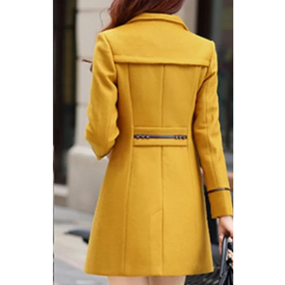 Chique trenchcoat met dubbele knoopsluiting voor dames – LUX