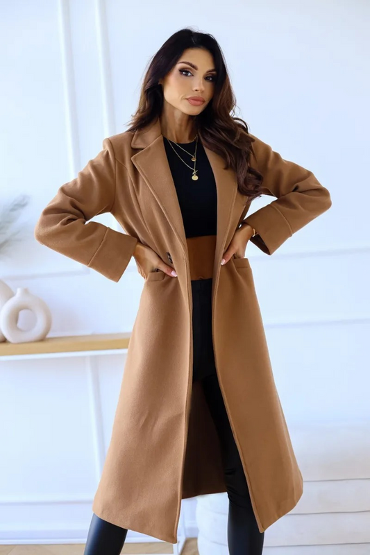 Verfijnde trenchcoat voor dames met reverskraag – AMARA
