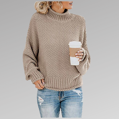 Oversized gebreide trui voor dames met boorden – KRISTA