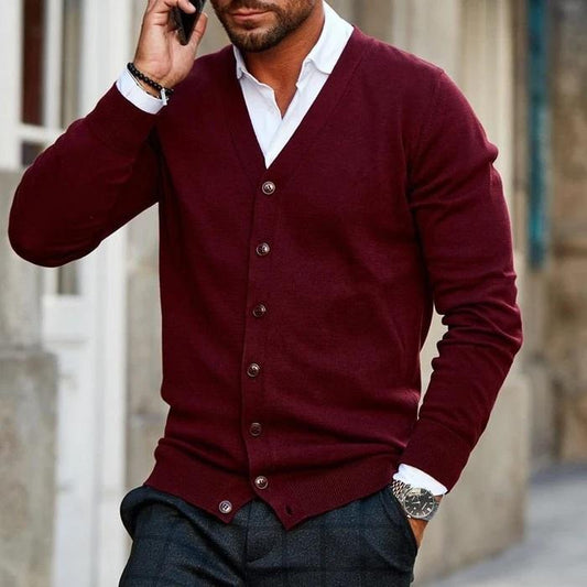 Vest casual cardigan voor heren met knopen – STILOX