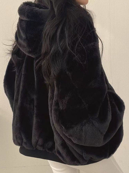 Knusse oversized winterjas met rits voor dames – NOVA