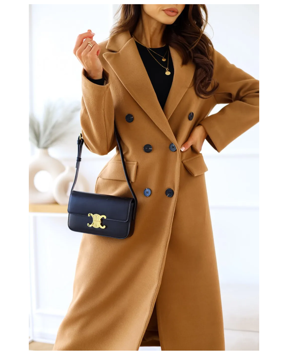 Oversized trenchcoat met knoopsluiting voor dames – LUMINO