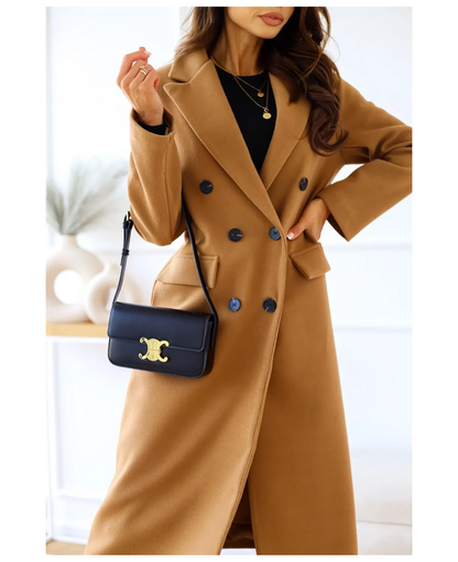 Oversized trenchcoat met knoopsluiting voor dames – LUMINO