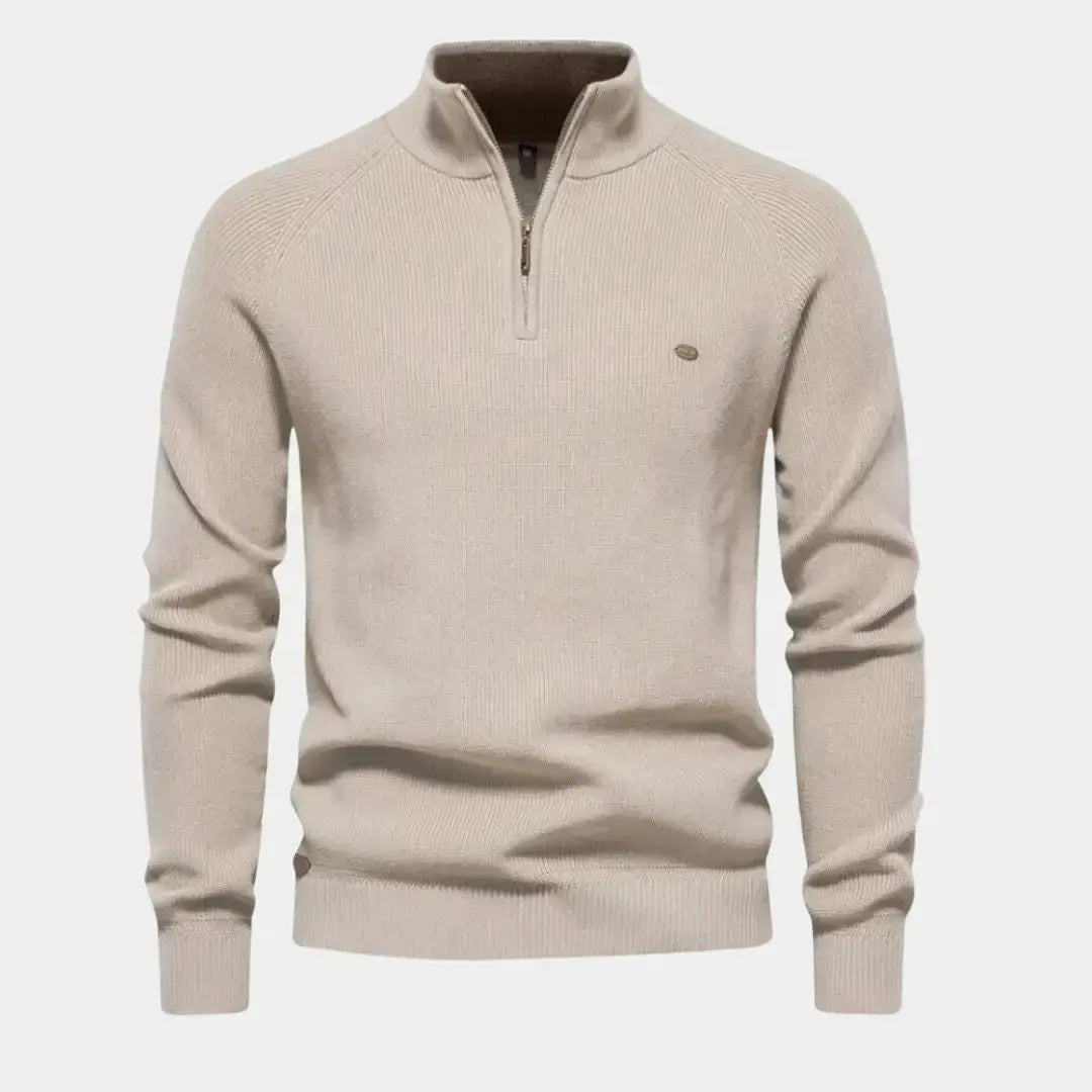 Herensweater met kwartrits en moderne stijl – LEVI