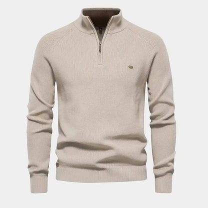 Herensweater met kwartrits en moderne stijl – LEVI