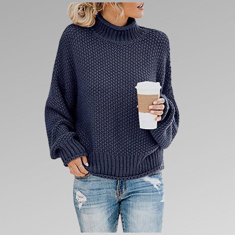 Oversized gebreide trui voor dames met boorden – KRISTA