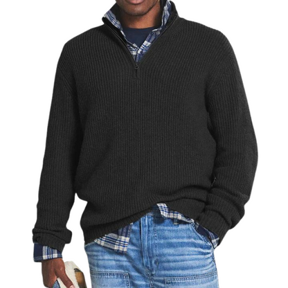 Oliver casual lichtgewicht half-zip trui voor heren – ZENO