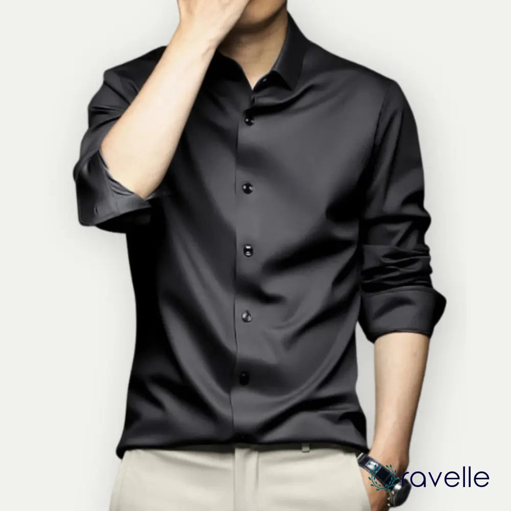 Kreukvrij en strijkvrij heren overhemd met moderne pasvorm – VALERO SMARTSHIRT
