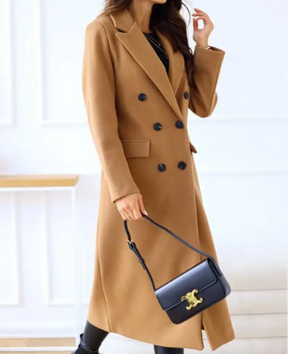 Oversized trenchcoat met knoopsluiting voor dames – LUMINO