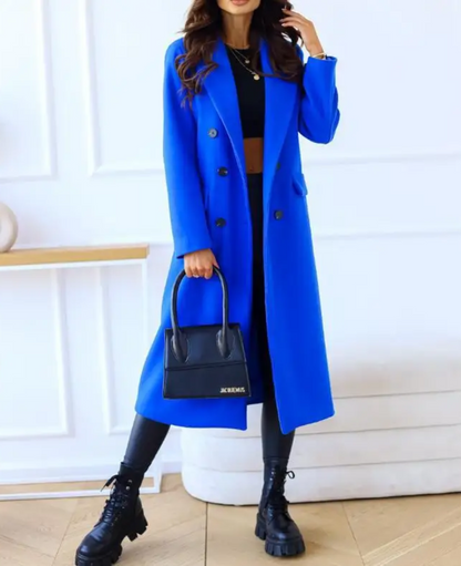 Oversized trenchcoat met knoopsluiting voor dames – LUMINO