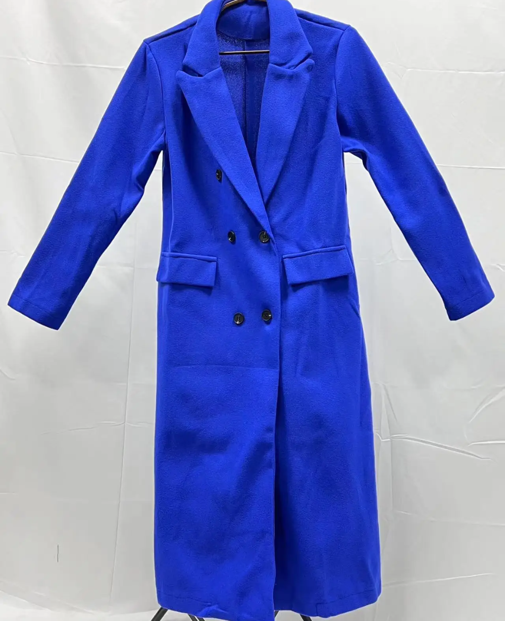 Oversized trenchcoat met knoopsluiting voor dames – LUMINO