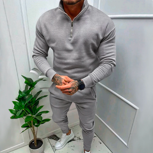 Casual tweedelige set voor heren met warme stof – VENTURES