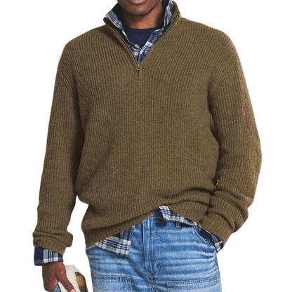 Oliver casual lichtgewicht half-zip trui voor heren – ZENO