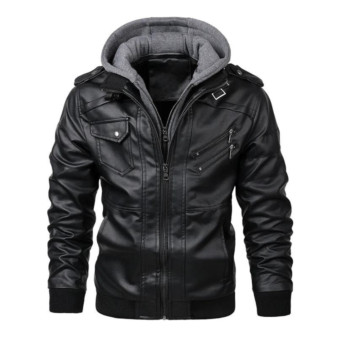 Stoer jack met capuchon en ritszakken voor heren – AVENTO