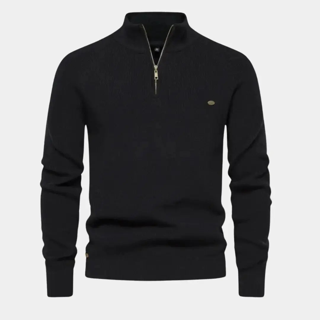 Herensweater met kwartrits en moderne stijl – LEVI