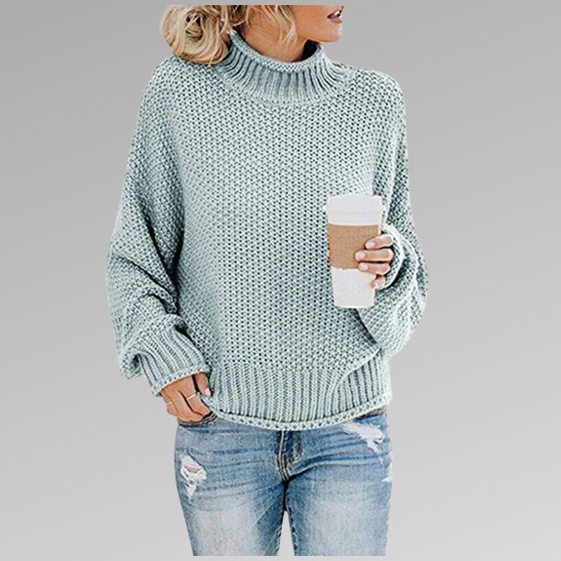 Oversized gebreide trui voor dames met boorden – KRISTA