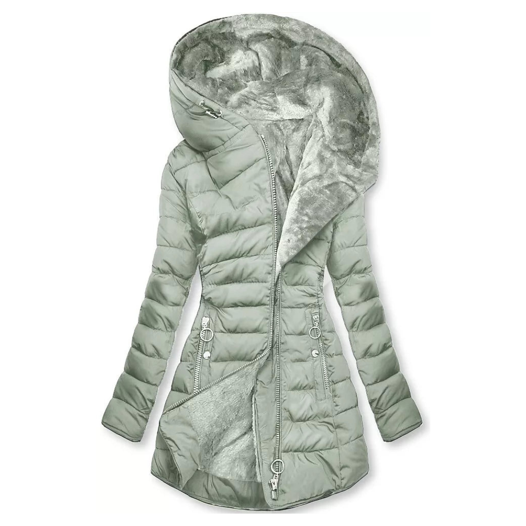 Winterjas voor dames met bont kraag – NOVAWEAR